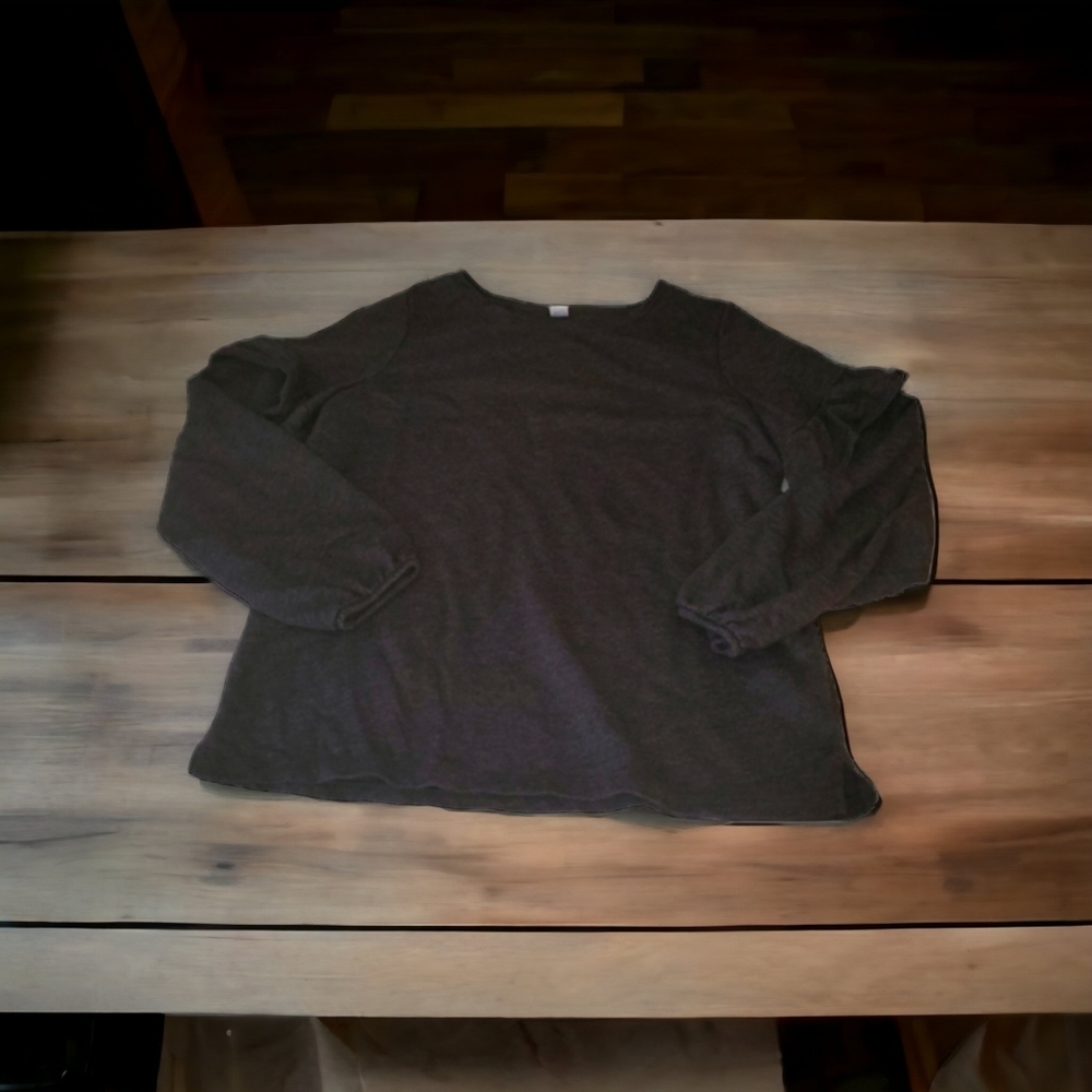 Old Navy Black Ruffled Top - Picture 3 of 9
